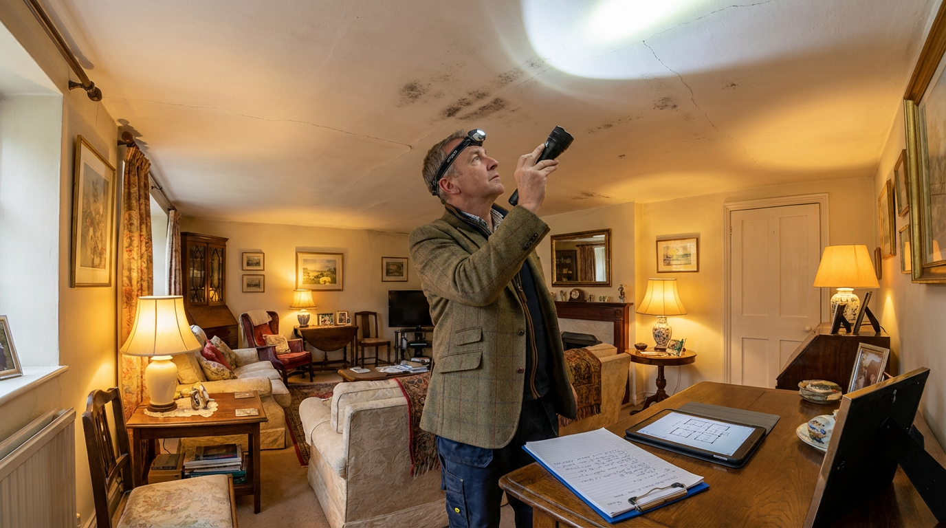 Watford Surveyors chartered surveyor conducting thorough interior property inspection